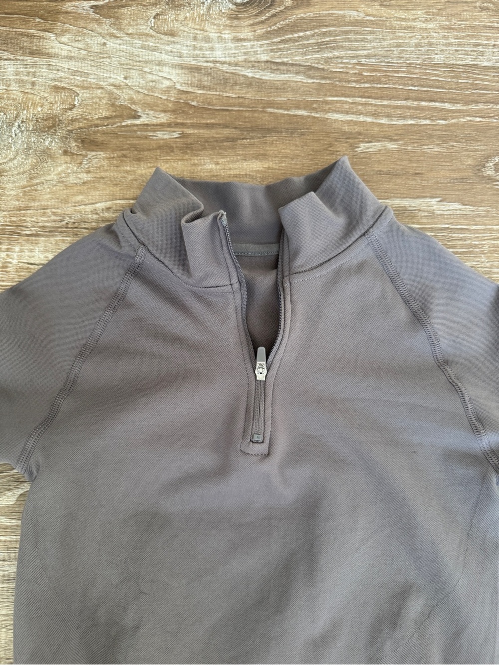 Women's Long Sleeve Half-Zip Crop Top & High-Waist Leggings Set - Picture 3 of 4